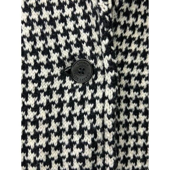 Ralph Lauren Women's Size 2X Merino & Lambswool Blend Coat Houndstooth - Picture 13 of 13